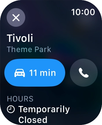 Press the start journey icon.