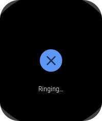 Press the interrupt icon when you've found your phone.