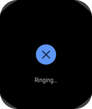 Press the interrupt icon when you've found your phone.