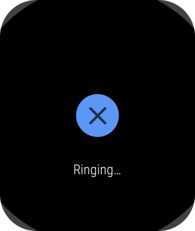 Press the interrupt icon when you've found your phone.