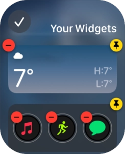 Press the confirm icon.