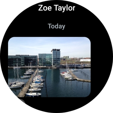 Press and hold the required message for a moment.