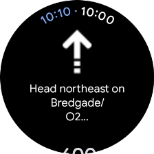 Follow the instructions on the screen to navigate to the selected destination.