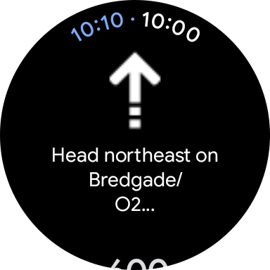 Follow the instructions on the screen to navigate to the selected destination.