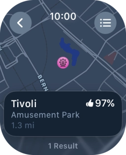 Press the required destination.