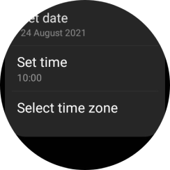 Press Set time.