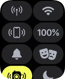 Press the battery percentage.