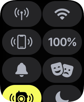 Press the battery percentage.