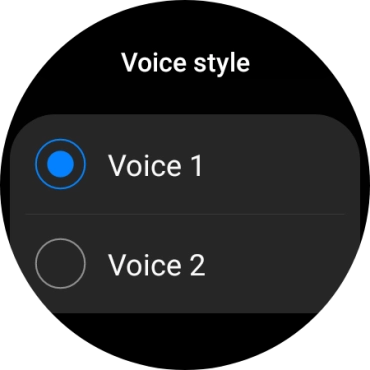 Press the required voice. Press the required voice.