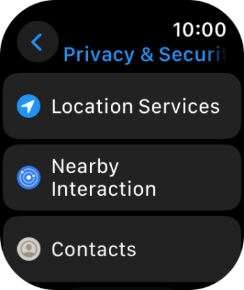 Press Location Services. Press Location Services.