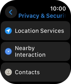 Press Location Services. Press Location Services.