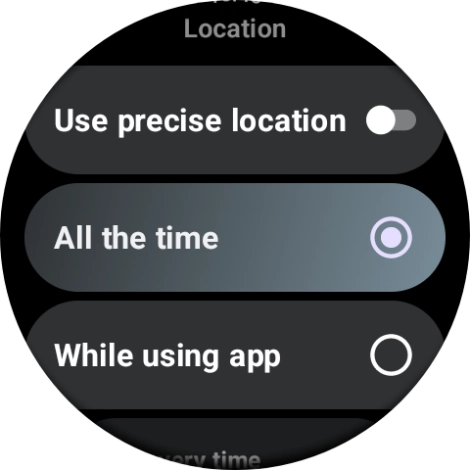 Follow the instructions on the screen to select the required settings and turn the function on or off.