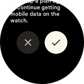 Press the confirm icon. Wait a moment while the factory default settings are restored. Follow the instructions on the screen to set up your smartwatch and prepare it for use. Press the confirm icon. Wait a moment while the factory default settings are restored. Follow the instructions on the screen to set up your smartwatch and prepare it for use.