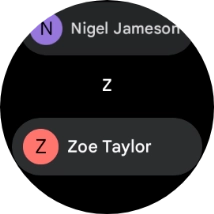 Press the required contact.