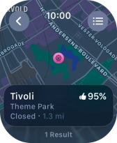 Press the required destination.