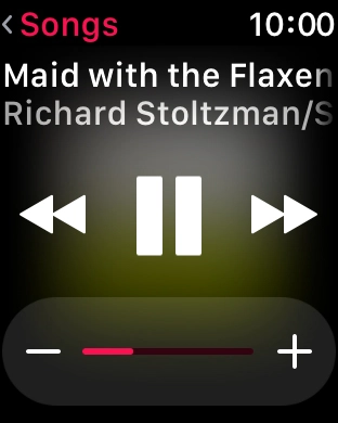 Press the volume icons to select the required volume.