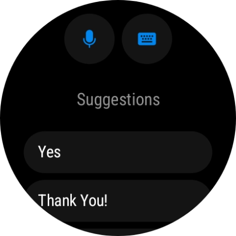 Press the microphone icon and follow the instructions on the screen to record and send the required reply. Press the microphone icon and follow the instructions on the screen to record and send the required reply.