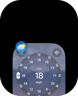 Slide your finger left on the required application.
