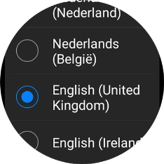 Press the required language. Press the required language.