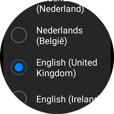 Press the required language. Press the required language.