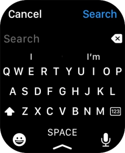 Press the microphone icon to turn on voice input.