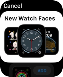 Turn the Digital Crown to see the different watch faces.