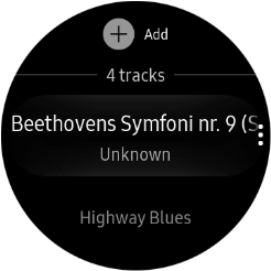 Press the required audio file.