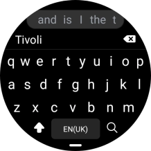 Key in the required destination and press the search icon.
