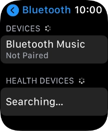 Press the required Bluetooth device.