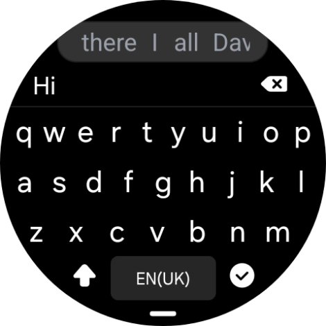 Press the confirm icon.