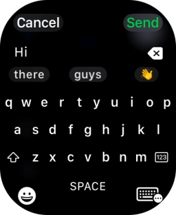 Press the input icon.