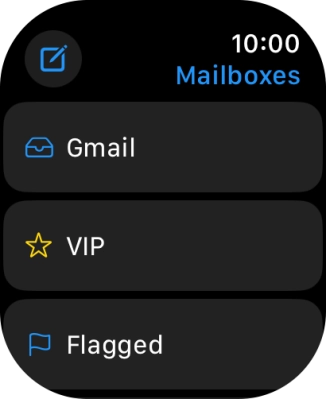 Press the required email account.