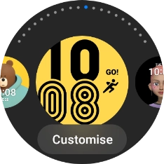 Press Customise. Press Customise.