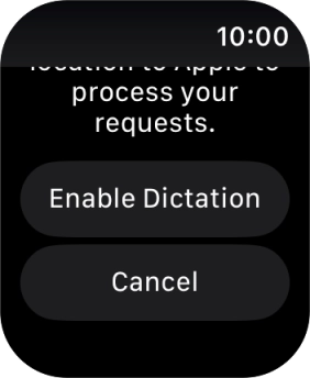 Press Enable Dictation.