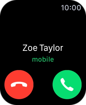 Press the Digital Crown when you get a call. Press the Digital Crown when you get a call.