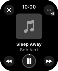 Turn the Digital Crown to select the required volume.