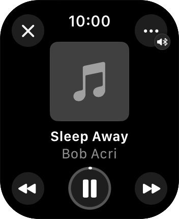 Turn the Digital Crown to select the required volume.