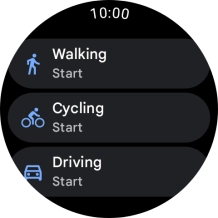 Press the required mode of transportation.