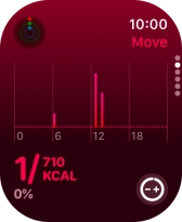 Keep sliding upwards to see the number of steps, distance and number of floors you've covered.
