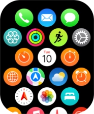 Press the message icon.