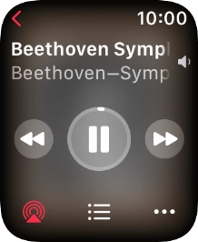 Turn the Digital Crown to select the required volume.
