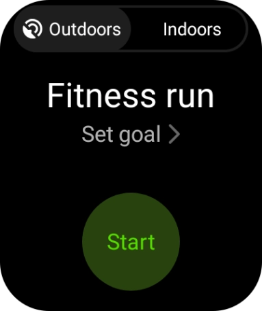 Press Set goal and follow the instructions on the screen to set the required goal.