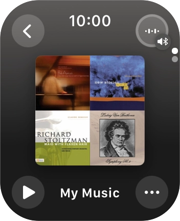Press the play icon to start the playback.