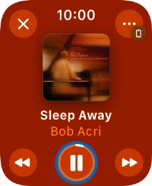 Turn the Digital Crown to select the required volume.