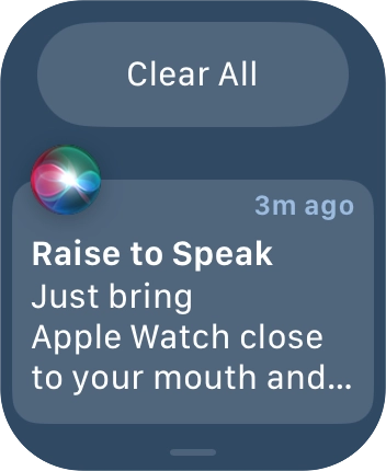 Press the required notification to open it.