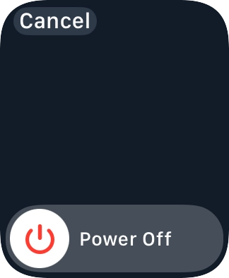 Press and drag the power off icon right.