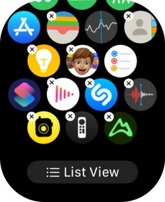 Press the delete icon next to the required app.