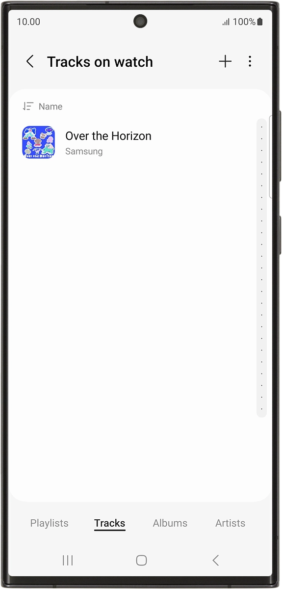 On your phone: Press the add icon.