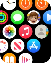 Press the music player icon.