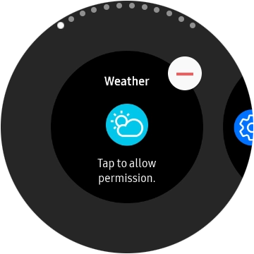 Press the remove widget icon.